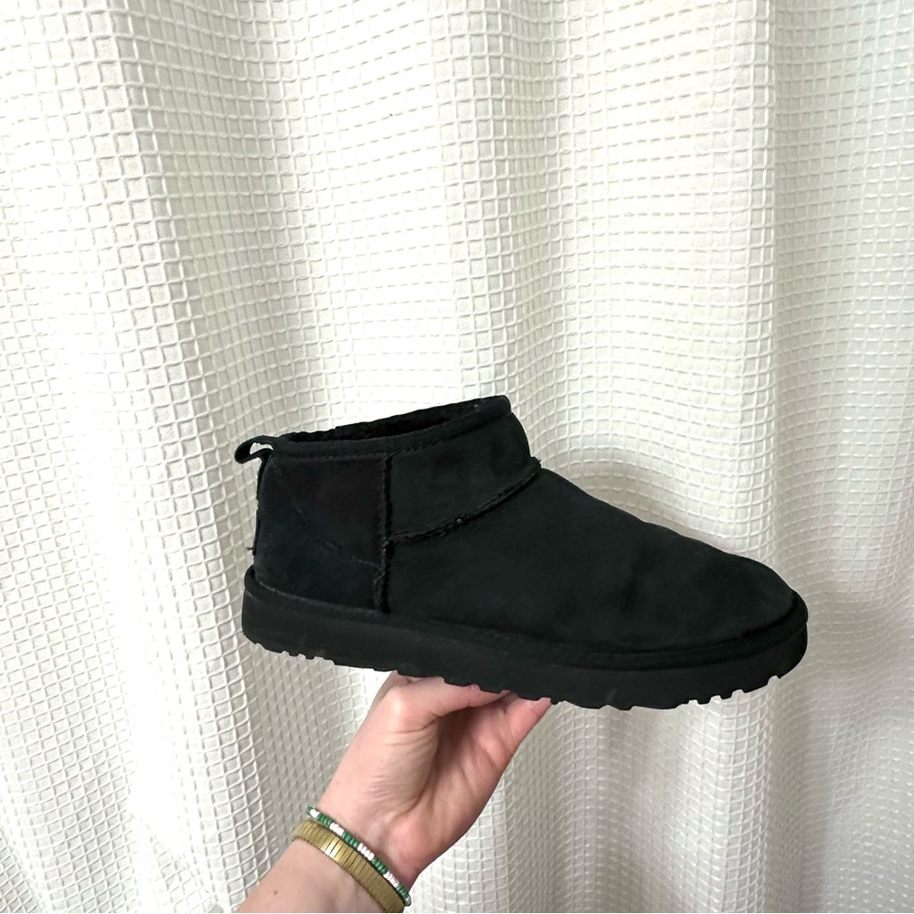 Black Ugg Classic Ultra Mini Booties